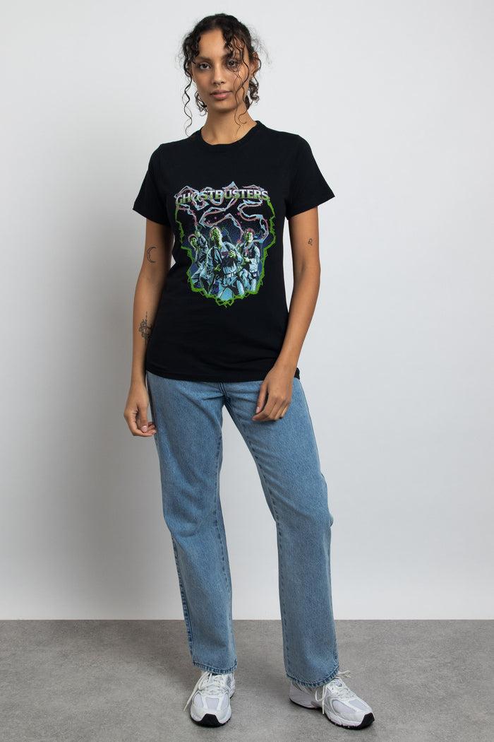 daisy street Daisy Street Regular Fit T-Shirt with Ghostbusters Graphic