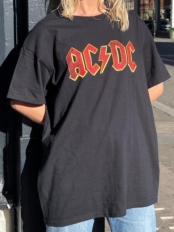 Daisy Street Daisy Street Relaxed T-Shirt With AC/DC Logo Print