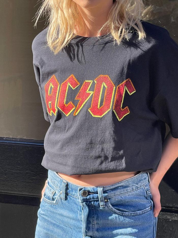 daisy street Daisy Street Relaxed T-Shirt with AC/DC Logo Print