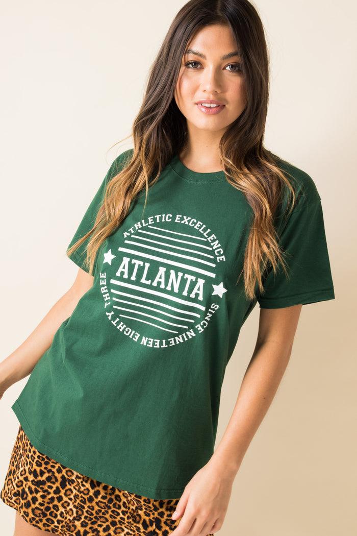 daisy street Daisy Street Relaxed T-Shirt With Atlanta Print