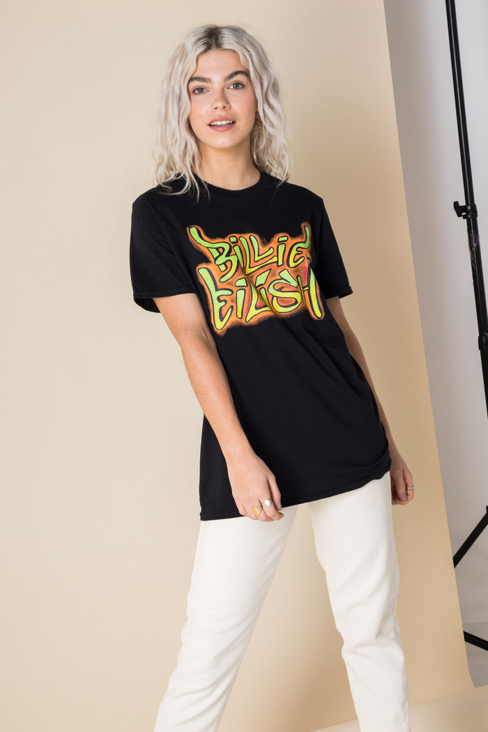 Daisy Street Daisy Street Relaxed T-Shirt With Billie Eilish Print