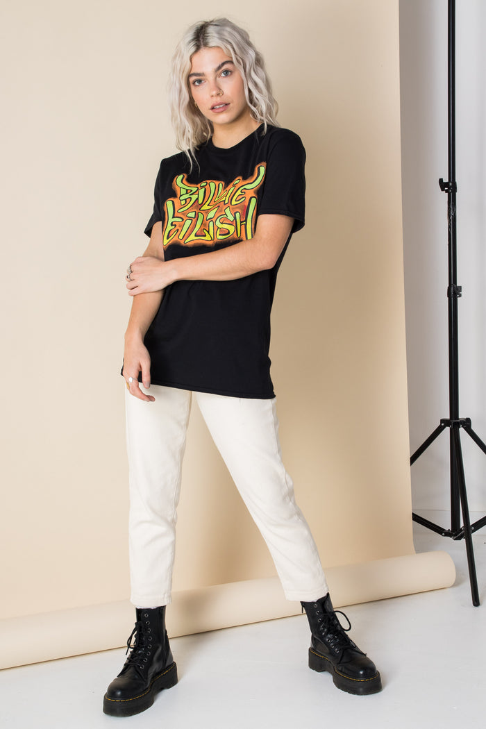 daisy street Daisy Street Relaxed T-Shirt with Billie Eilish Print