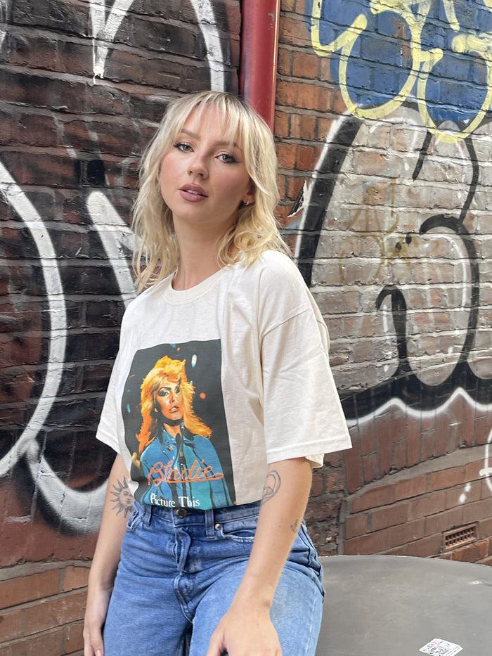 daisy street Daisy Street Relaxed T-Shirt with Blondie Picture This Print