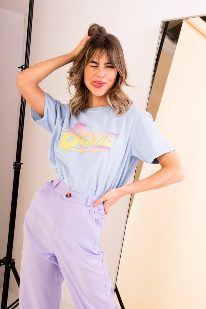 Daisy Street Daisy Street Relaxed T-Shirt With Bowie Print