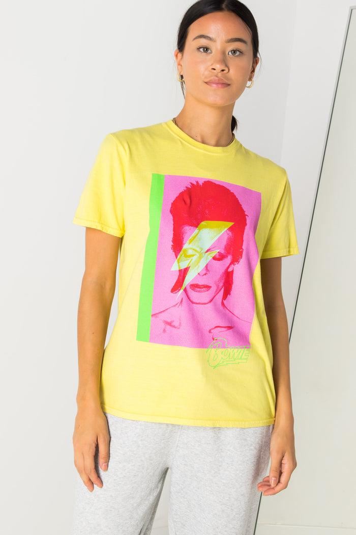 daisy street Daisy Street Relaxed T-Shirt with Bowie Print