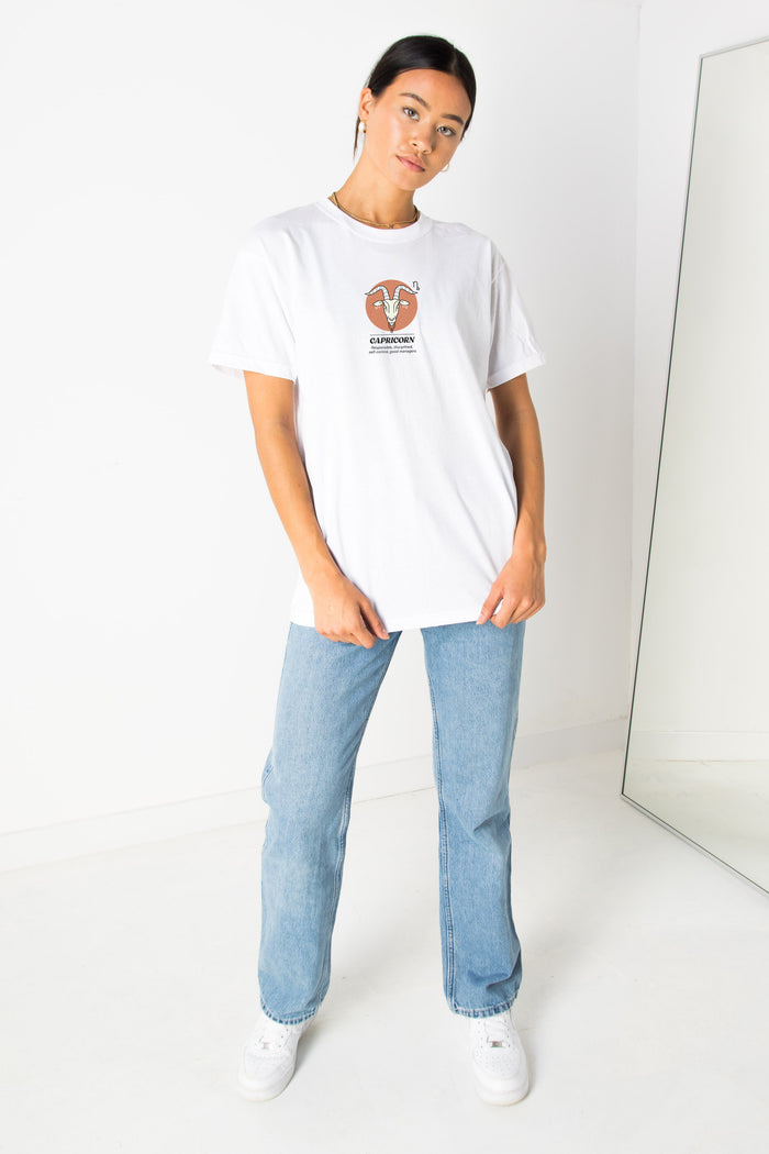 Daisy Street Daisy Street Relaxed T-Shirt With Capricorn Print