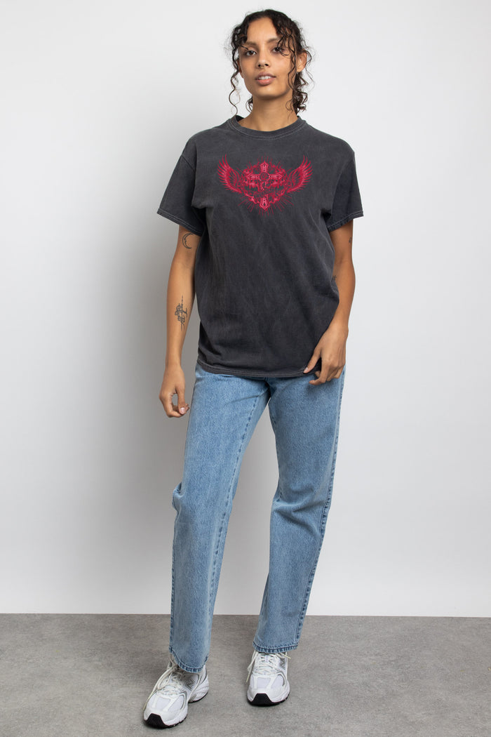 daisy street Daisy Street Relaxed T-Shirt with Eternal Print