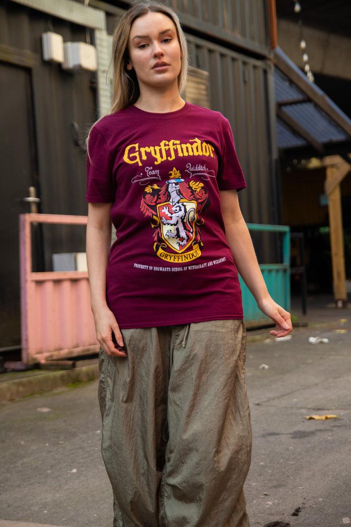 daisy street Daisy Street Relaxed T-Shirt with Harry Potter Gryffindor Red