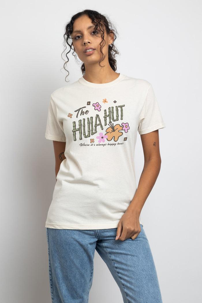 Daisy Street Daisy Street Relaxed T-Shirt With Hula Hut Print