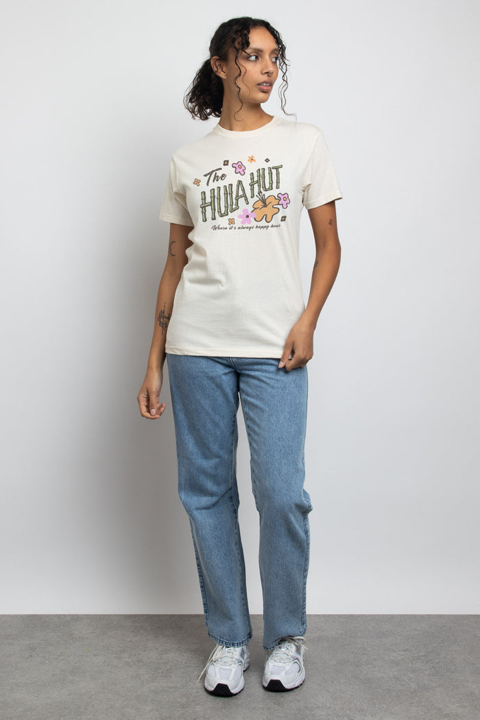 daisy street Daisy Street Relaxed T-Shirt with Hula Hut Print