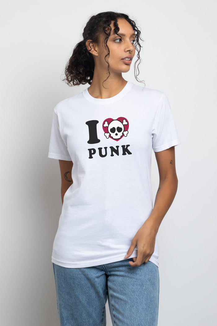 daisy street Daisy Street Relaxed T-Shirt with I Love Punk Print
