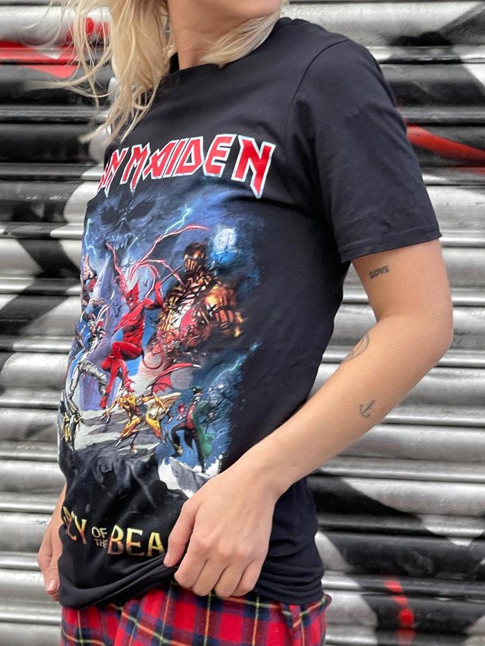 Daisy Street Daisy Street Relaxed T-Shirt With Iron Maiden Print