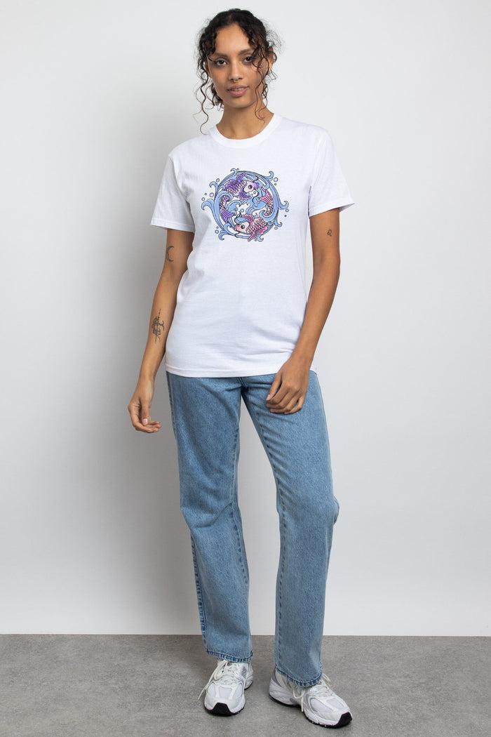 Daisy Street Daisy Street Relaxed T-Shirt With Koi Print