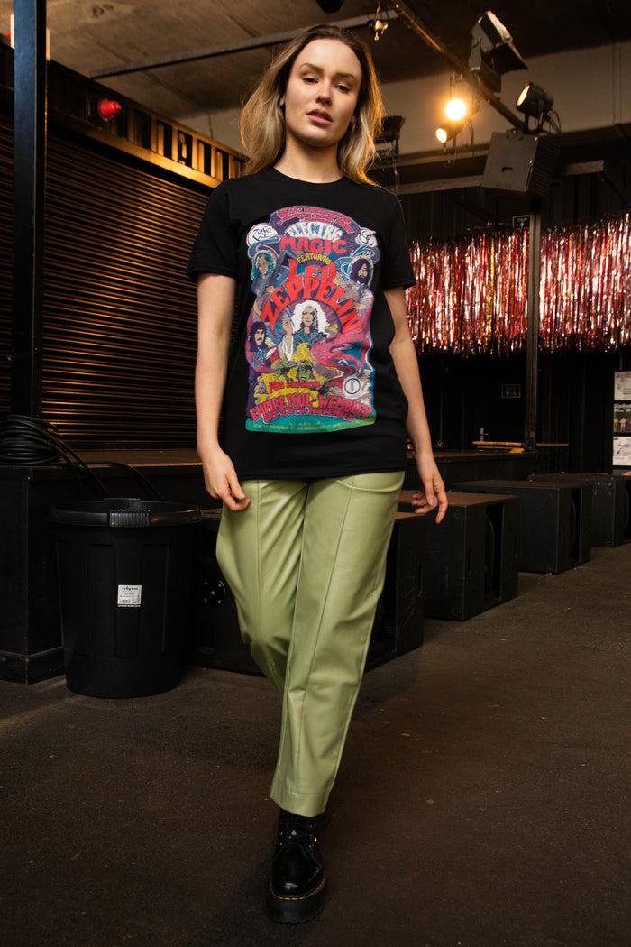 Daisy Street Daisy Street Relaxed T-Shirt With Led Zeppelin Electric Magic Print