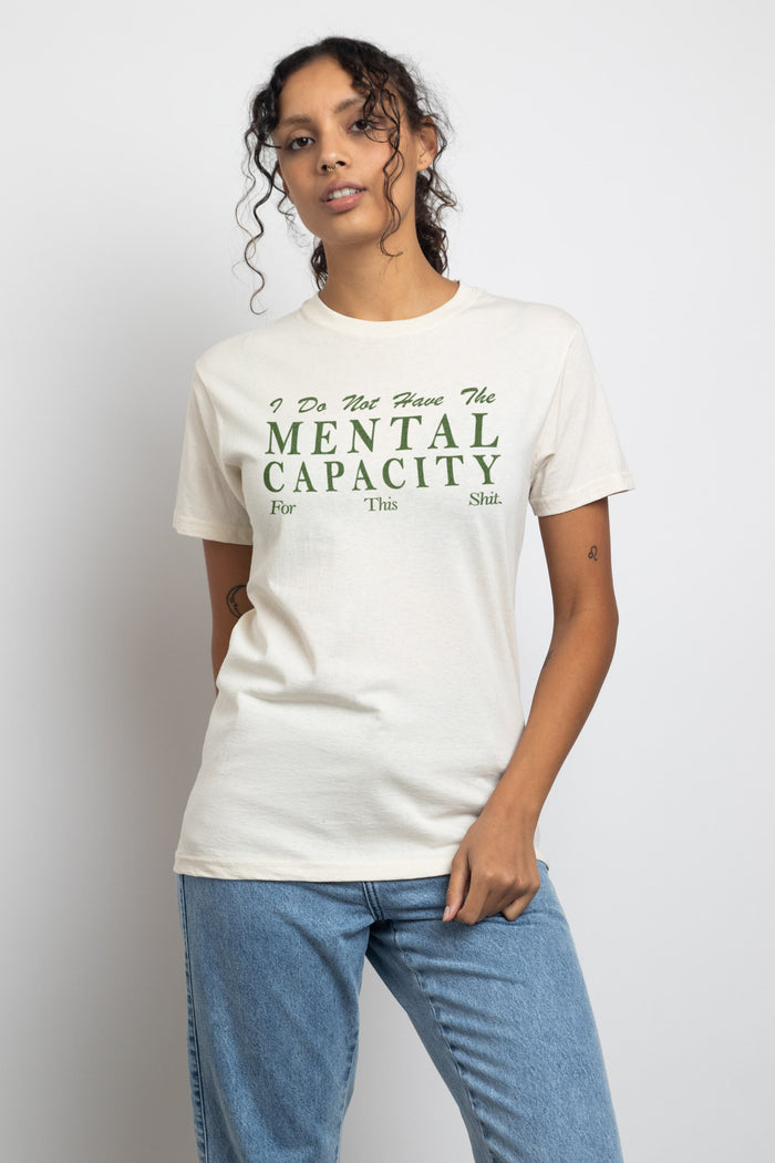 daisy street Daisy Street Relaxed T-Shirt with Mental Capacity Print