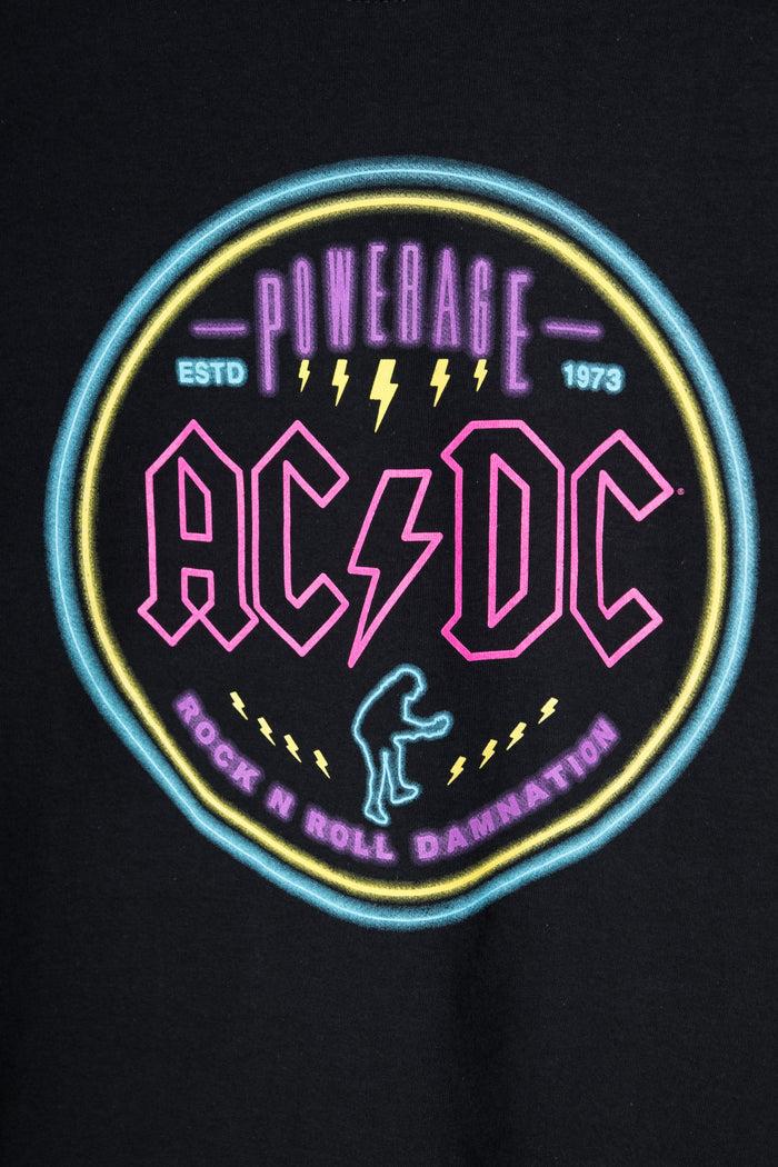 Daisy Street Daisy Street Relaxed T-Shirt With Neon AC/DC Print