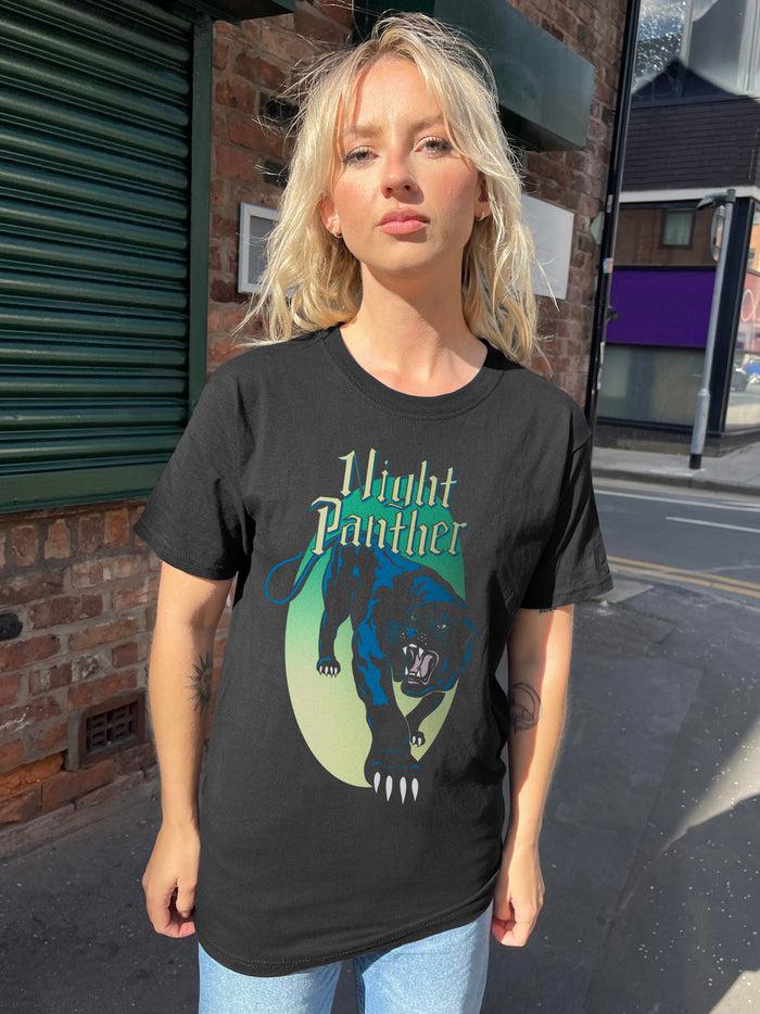 Daisy Street Daisy Street Relaxed T-Shirt With Night Panther Print
