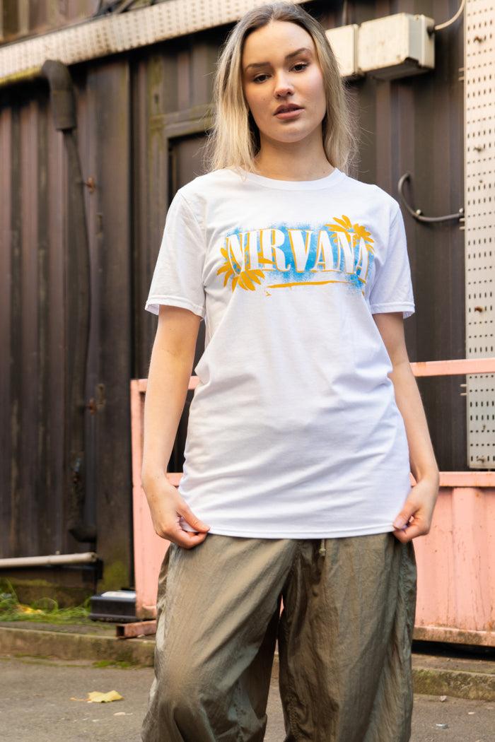 daisy street Daisy Street Relaxed T-Shirt with Nirvana All Apologies Print