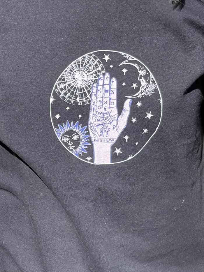 Daisy Street Daisy Street Relaxed T-Shirt With Palmistry Print
