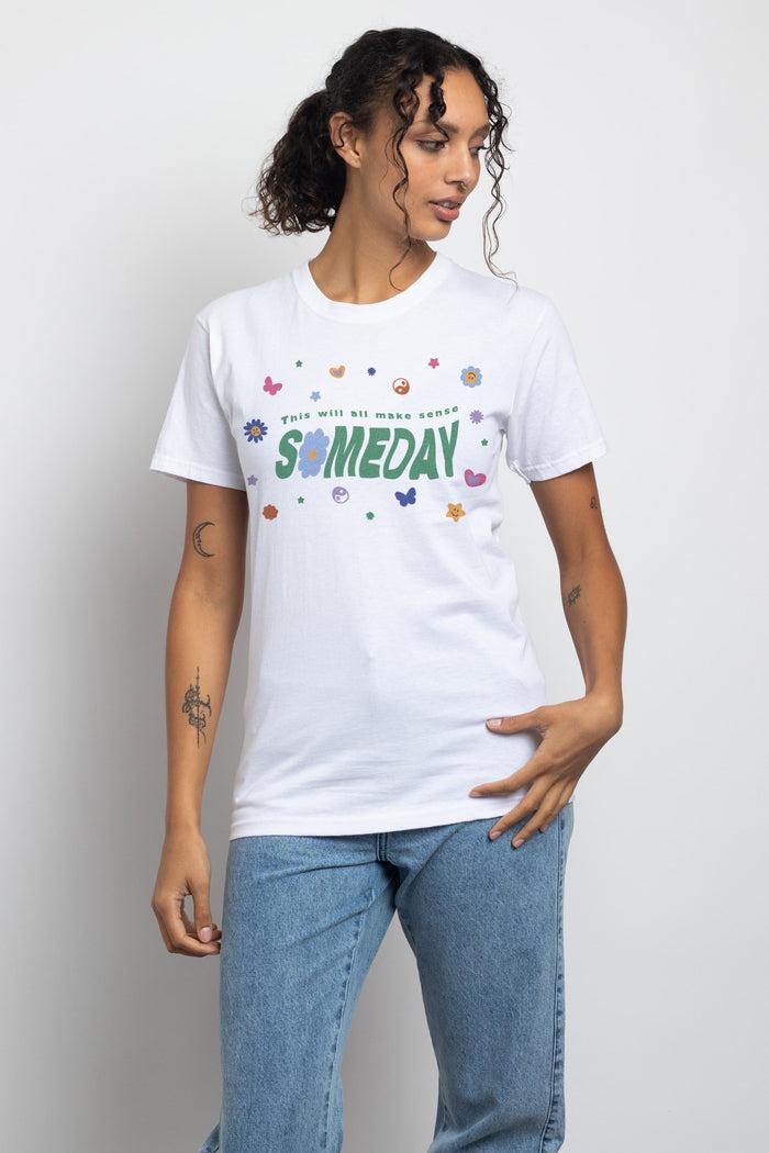 Daisy Street Daisy Street Relaxed T-Shirt With Someday Print