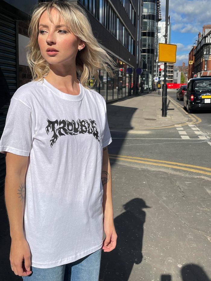 Daisy Street Daisy Street Relaxed T-Shirt With Trouble Graphic