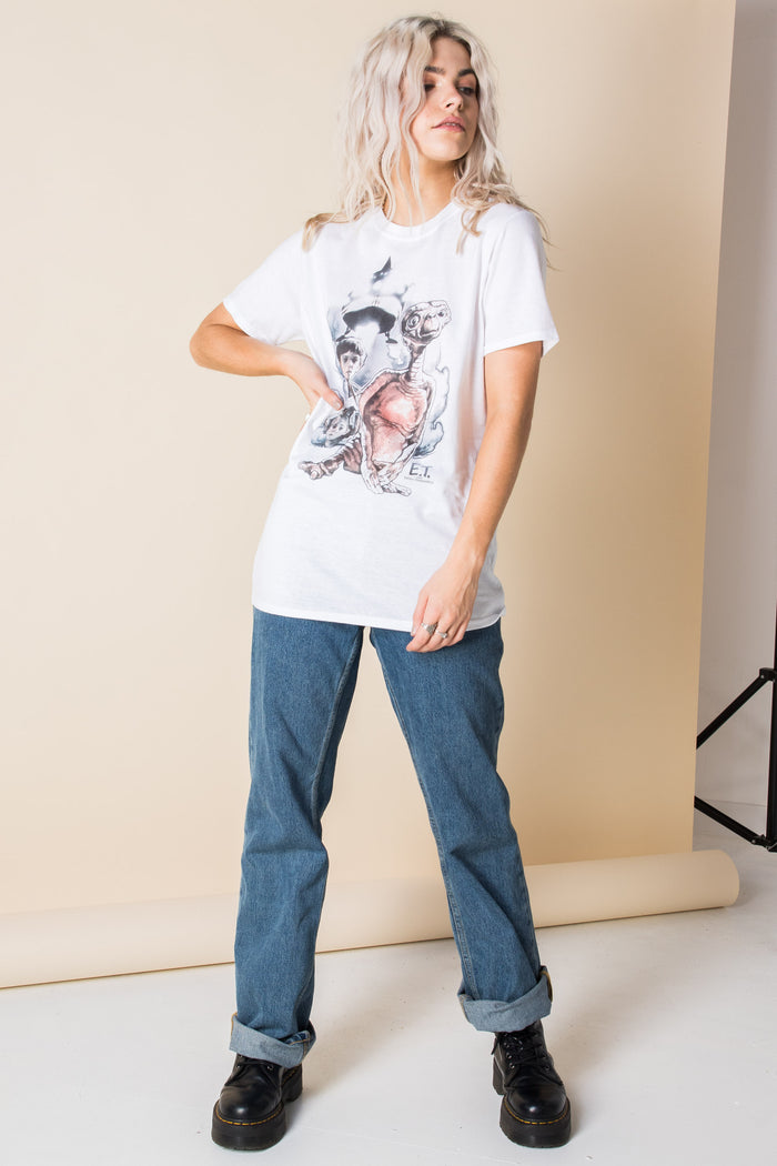 Daisy Street Daisy Street Relaxed T-Shirt With Vintage ET Print