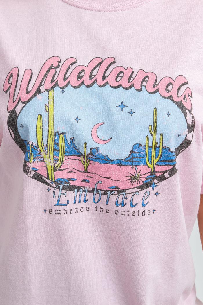 Daisy Street Daisy Street Relaxed T-Shirt With Wildlands Print