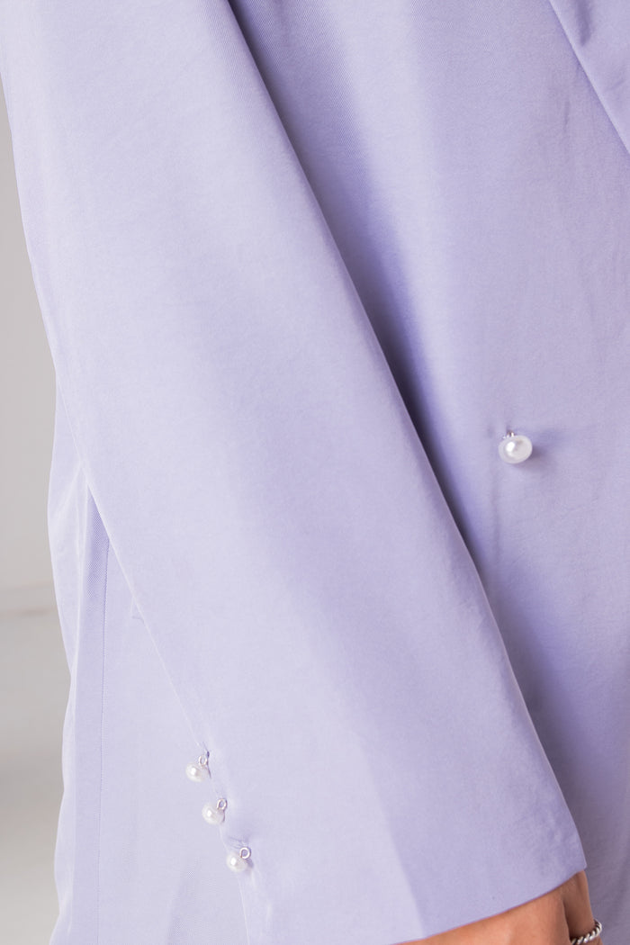 Daisy Street Daisy Street Relaxed Tailored Blazer With Pearl Buttons