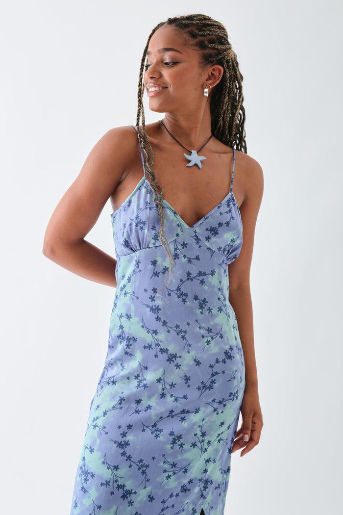 Daisy Street Daisy Street Satin Slip Cami Dress With Split