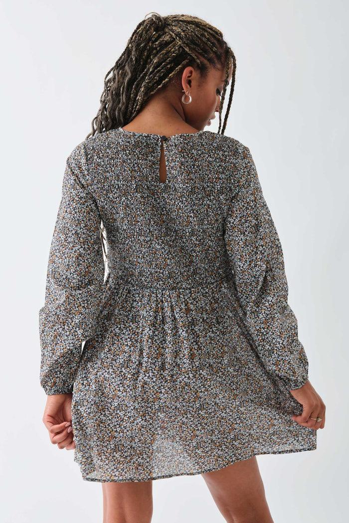 Daisy Street Daisy Street Shirred Alexis Mini Smock Dress