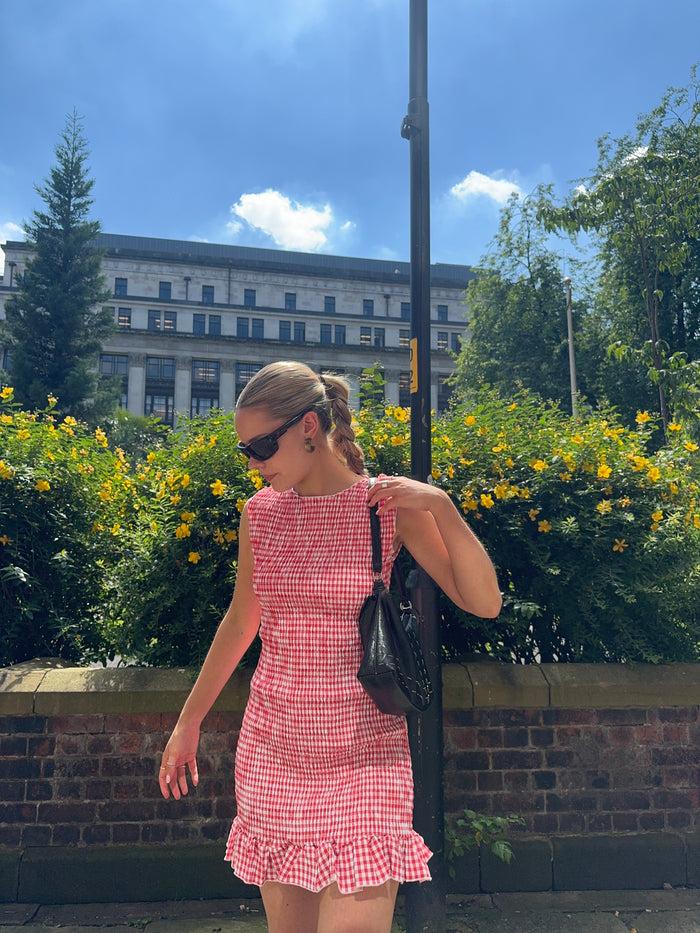 daisy street Daisy Street Shirred Sleeveless Mini Dress