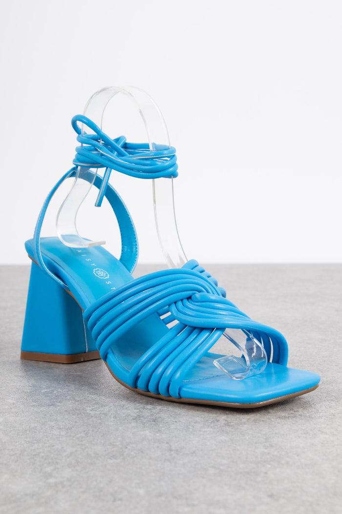 Daisy Street Daisy Street Strappy Heeled Sandals In Blue