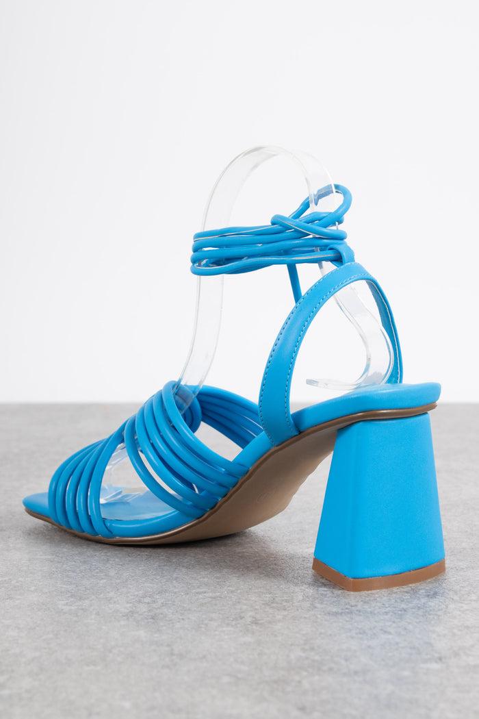 Daisy Street Daisy Street Strappy Heeled Sandals In Blue