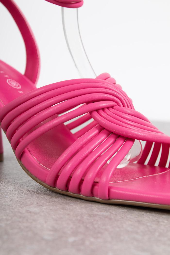 Daisy Street Daisy Street Strappy Heeled Sandals In Pink