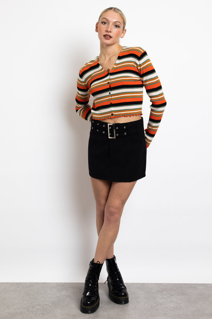 Daisy Street Daisy Street Stripe 90's Knit Cardigan