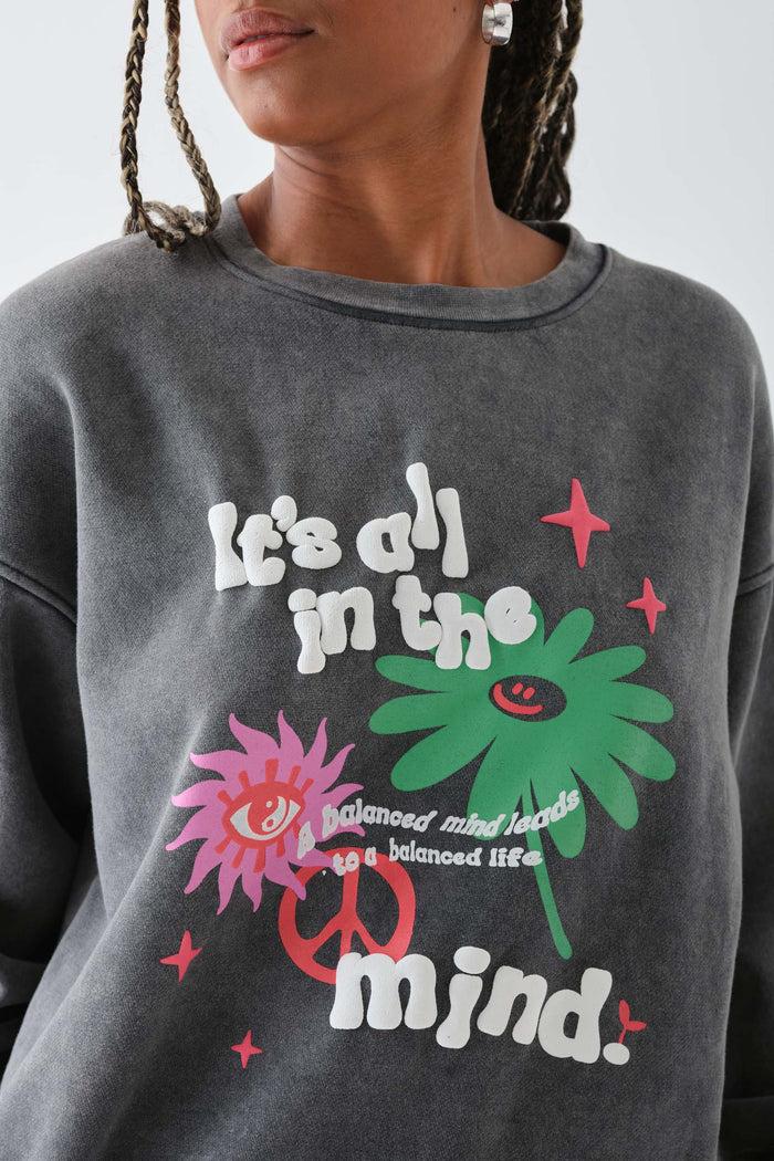 Daisy Street Daisy Street Sweater With Puff Print Detail