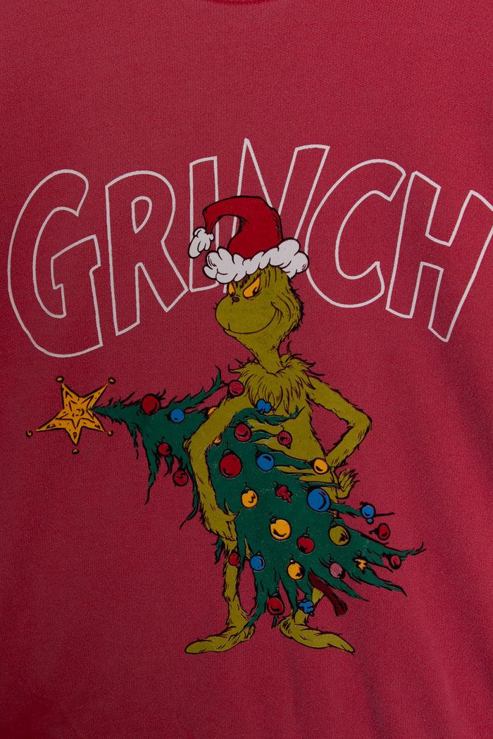 Daisy Street Daisy Street Sweatshirt With Grinch Christmas Print