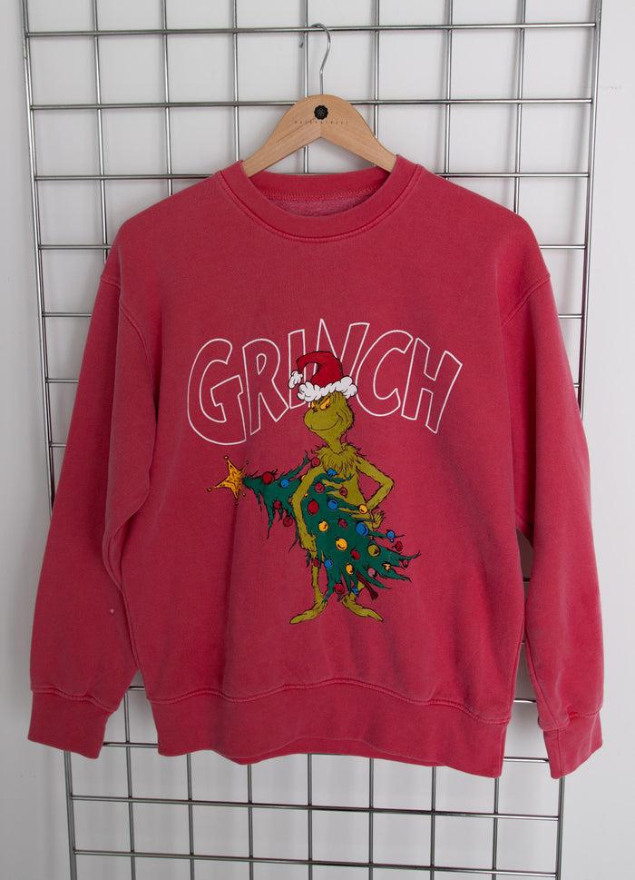 daisy street Daisy Street Sweatshirt With Grinch Christmas Print
