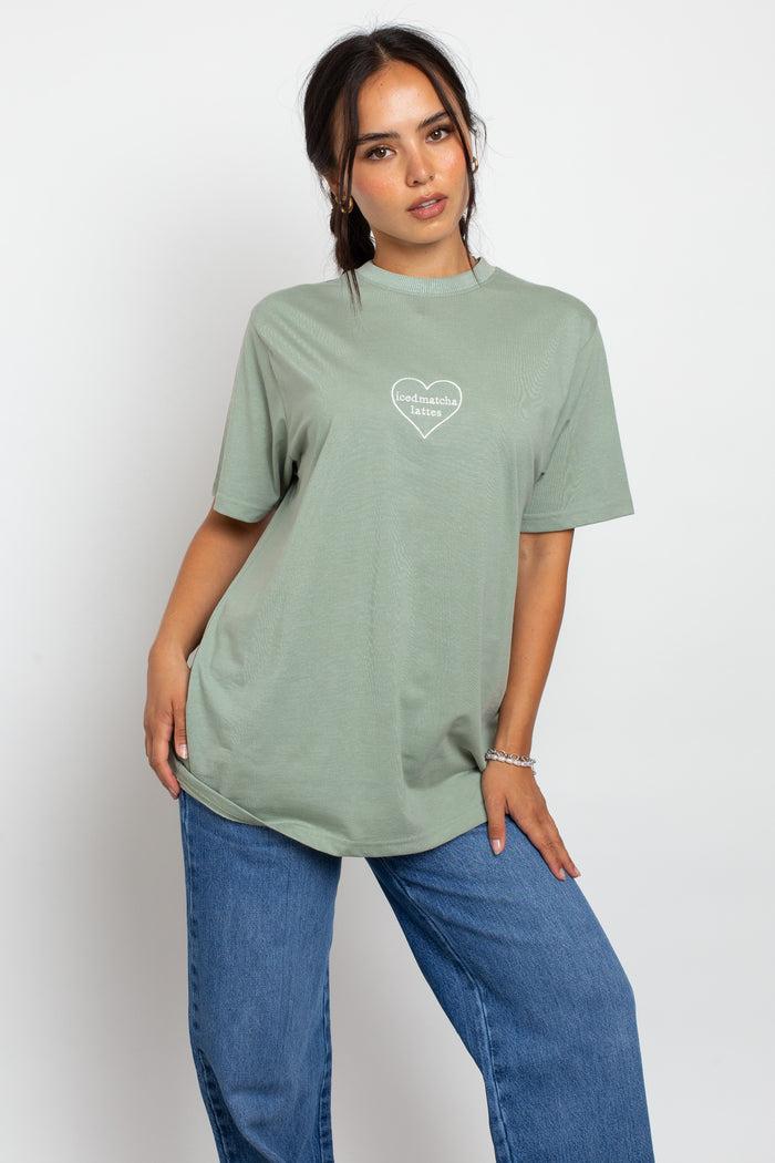 Daisy Street Daisy Street T-Shirt Iced Matcha Graphic
