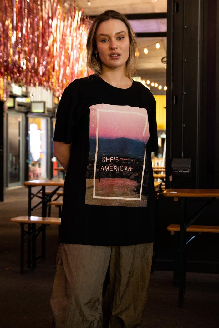 daisy street Daisy Street The 1975 Black She's American Print