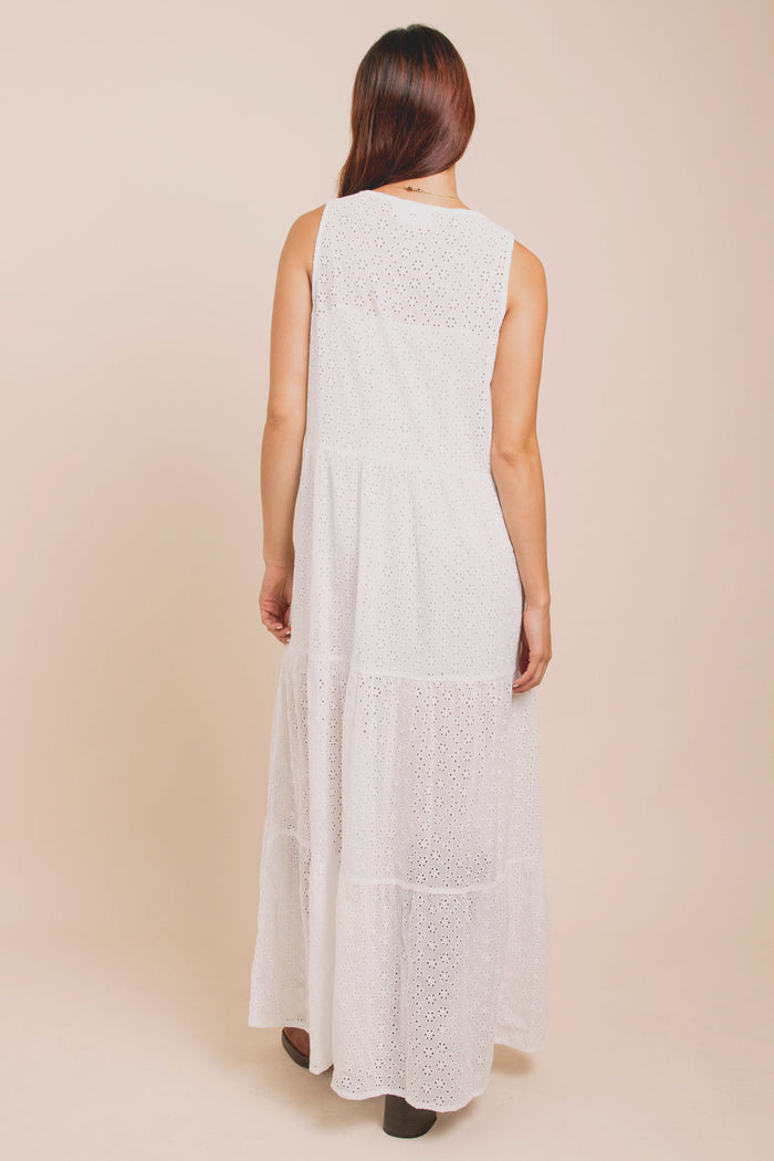 Daisy Street Daisy Street Tiered Maxi Dress With Split Front
