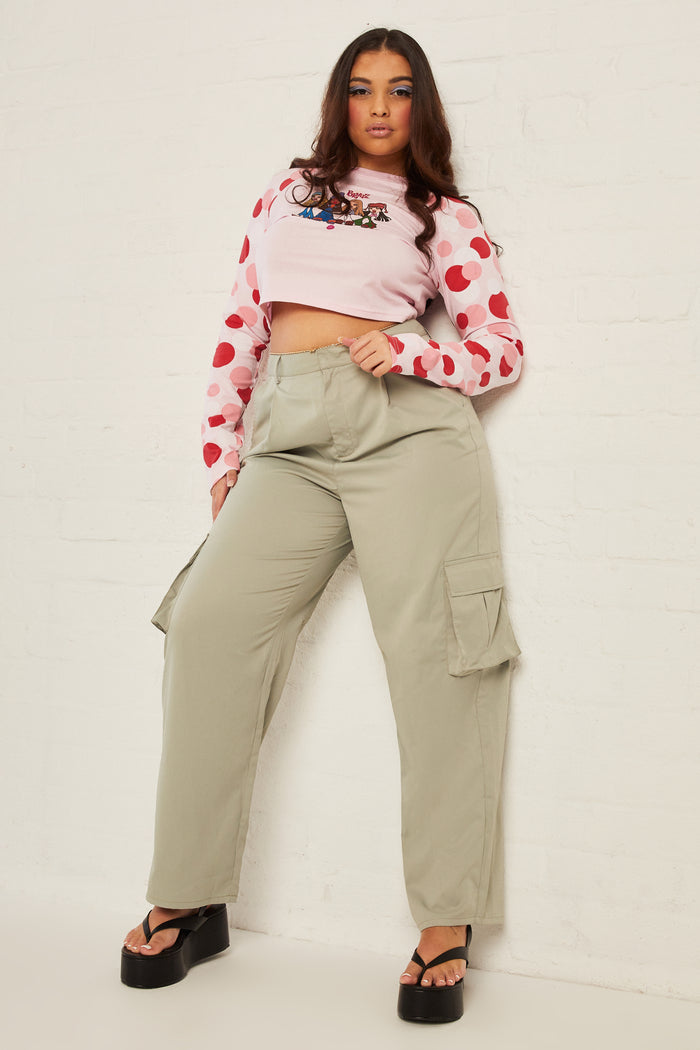 Daisy Street Daisy Street X Bratz Baggy Y2K Cargo Trousers