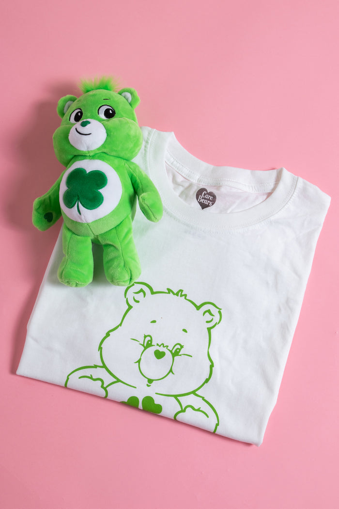 Daisy Street Daisy Street X Care Bears Relaxed With Plush Toy T-Shirt In Green