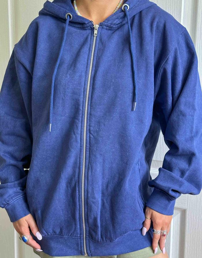 Daisy Street Daisy Street X Chloe Davie Washed Navy Hoodie