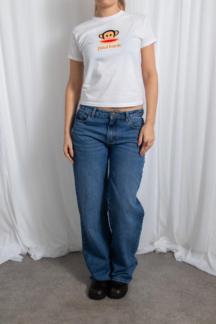 Daisy Street DAISY STREET X PAUL FRANK JULIUS WHITE BABY TEE