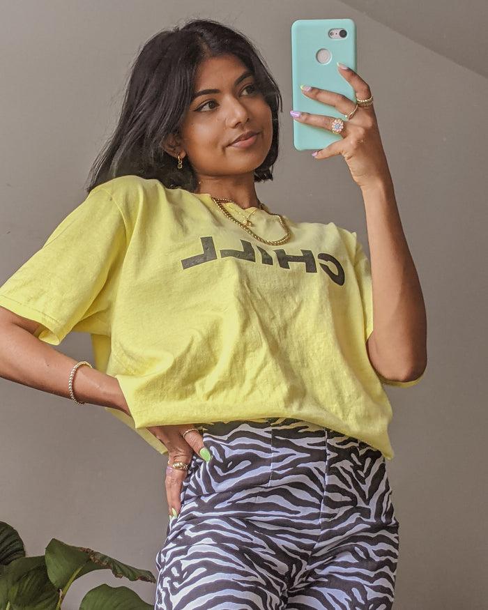 Daisy Street Daisy Street X Pose And Repeat Chill Print T-Shirt