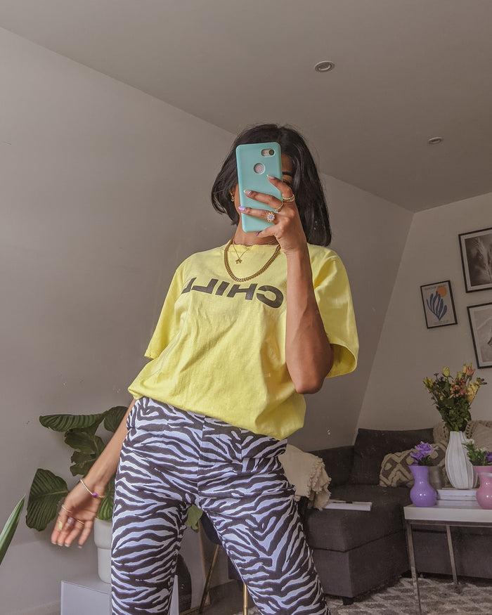 Daisy Street Daisy Street X Pose And Repeat Chill Print T-Shirt