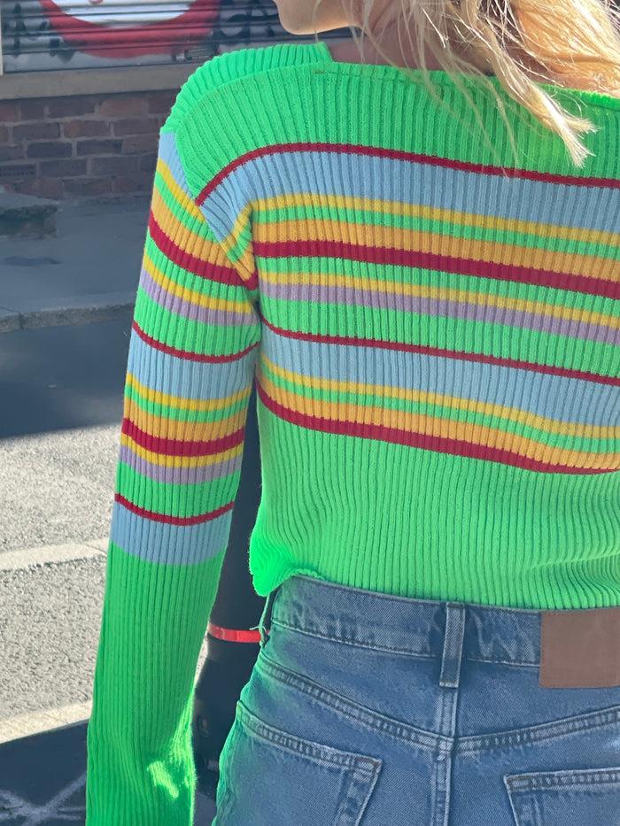 Daisy Street Daisy Street X Pose And Repeat Striped Cardigan