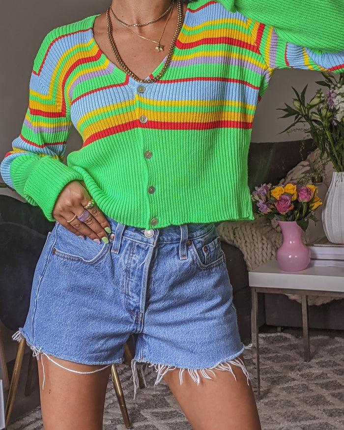 daisy street Daisy Street X Pose and Repeat Striped Cardigan