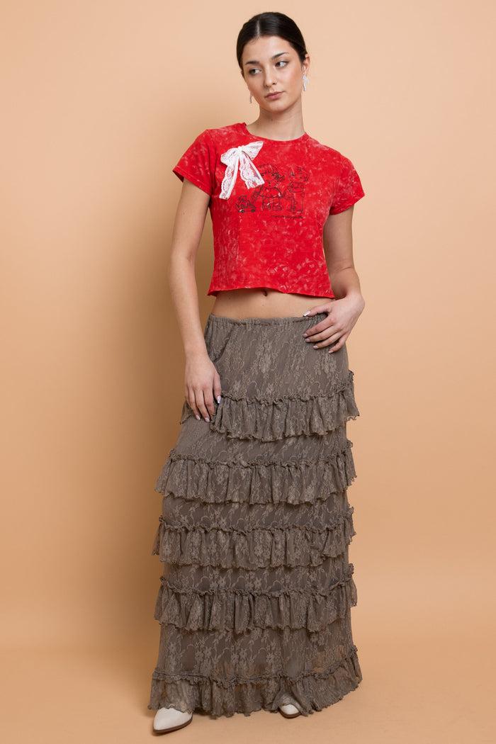 Daisy Street Daisy Street Youth Snow Washed Baby Tee